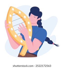 A flat character illustration of ichthys
