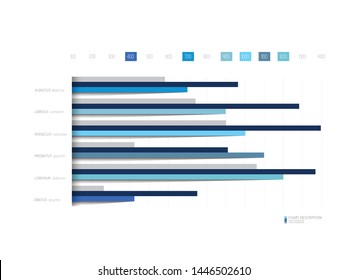 Flat chart, graph, scheme. Simply color editable. Infographics element. Vector.