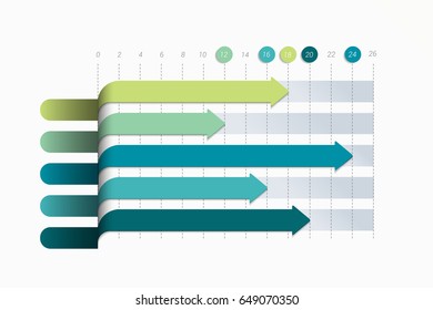 Flat chart, graph. Simply color editable. Infographics elements.