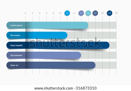 Flat chart, graph. Simply color editable. Infographics elements.