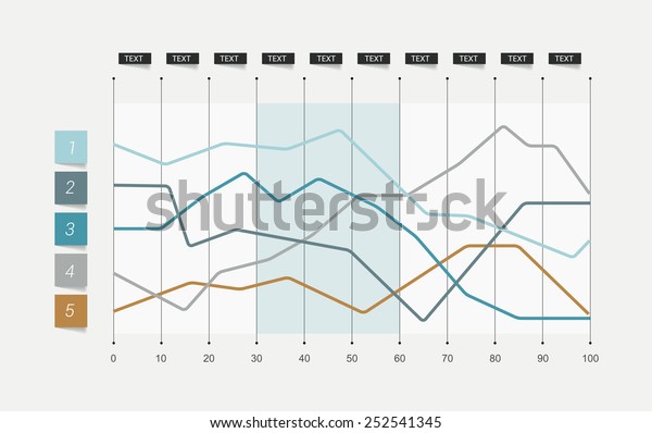 Flat chart. Lined graph. Simply color editable.
Infographics elements.