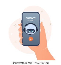 Flat chat bot for web design. Flat isometric vector illustration. Artificial intelligence