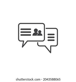 Flat Chat Icon Design Vector