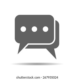 flat chat icon- vector illustration