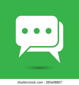 flat chat icon- vector illustration