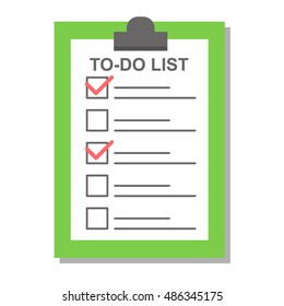 Flat check list icon organizer report notepad task questionnaire design