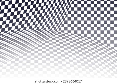 flache Schachbrettverzerrung dynamische Ausblendung Textur
