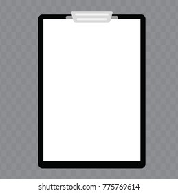 Flat  checklist  on transparent  background