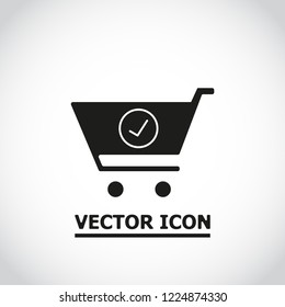 Flat checkout icon