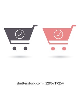 Flat checkout icon