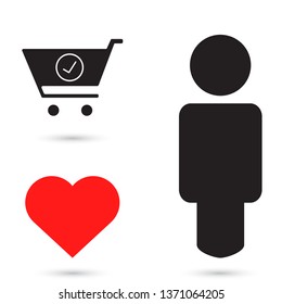 Flat checkout icon