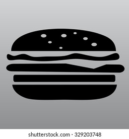 Flat a cheeseburger icon.