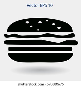 Flat a cheeseburger icon.