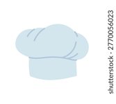 Flat chef hat icon. Universal element for kitchens, restaurants and culinary projects.