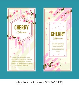 FLAT CHERRY BLOSSOM BANNER