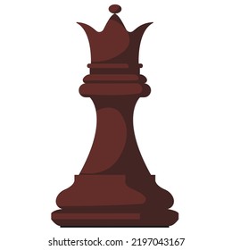  Flat chess figure. Vector chess icon