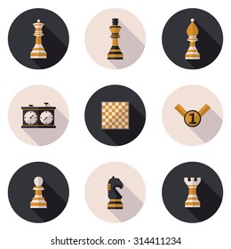 flat chess icons