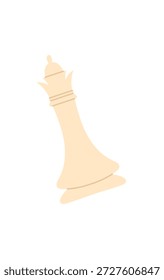 Design de adesivo de peça de xadrez plana. Elemento de jogo de mesa elegante com um bispo de xadrez e peão conceito. Perfeito para amantes de hobby de jogos de tabuleiro, temas de estratégia e modelos gráficos.