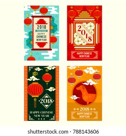 FLAT CHINESE NEW YEAR LABEL COLLECTION