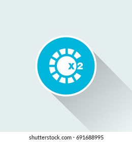 flat chip icon