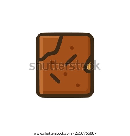 Flat chocolate bar with dark brown tone and bite mark symbolizes indulgence comfort and satisfying cravings instantly