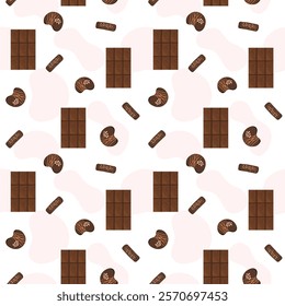 Flat Chocolate Bar Pattern Template