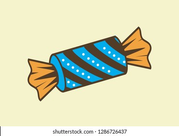 Flat chocolate vector illustration