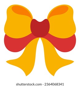 Flaches weihnachtliches Element. Weihnachtsfeier. Vektorgrafik