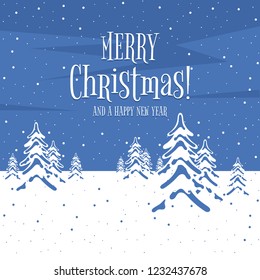 Flat Christmas Card