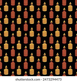 Flat christmas season pattern design