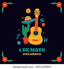 Flat cinco de mayo celebration illustration