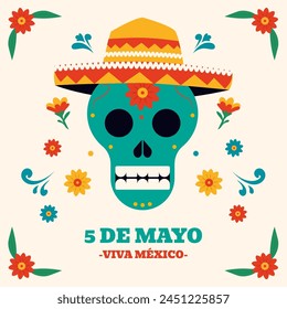 Flat cinco de mayo illustration