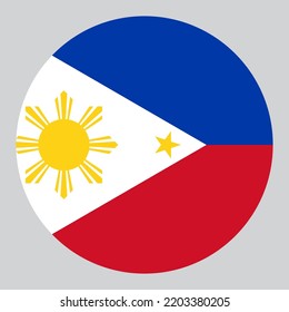 Bandera de la Ilustración de Filipinas en forma de círculo plano