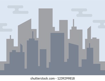 flat city background. vector illustration
