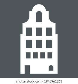 Flat city town house quality vector illustration cut svg