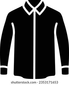 diseño de iconos de camisas clásicas planos