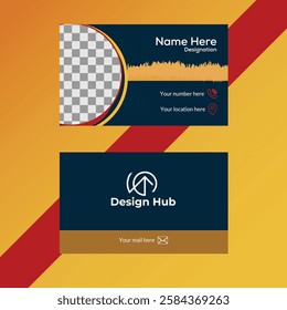 flat and Clean Business Card Template.
