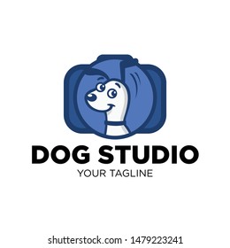 Flat, Clean, Sleek & Simple Dog Logo Design Template