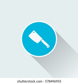 flat cleaver icon