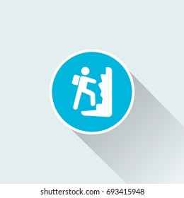 flat climbing icon