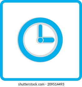 flat clock icon