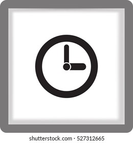 flat clock icon