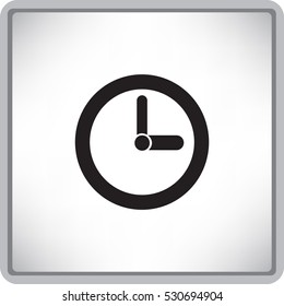 flat clock icon