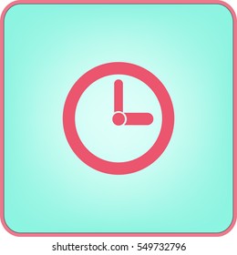 flat clock icon