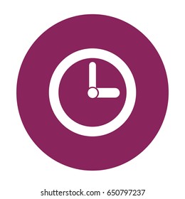 flat clock icon