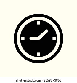 Flat Clock icon design vector. time, moment, counting, speed, hour, planning