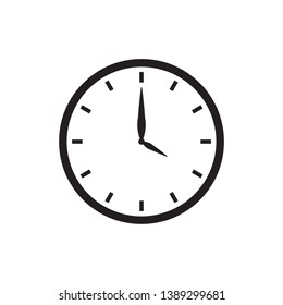 flat clock icon sign symbol, vector, eps 10