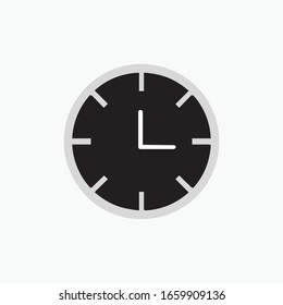 Flat clock Icon. Time symbol. Stopwatch Timer Icon. Watch symbol vector illustration. Eps