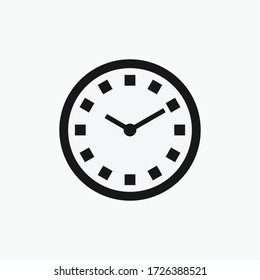 Icono de reloj plano. Símbolo de tiempo. Icono de cronómetro de Stopwatch. Ilustración vectorial de símbolo Watch. Eps