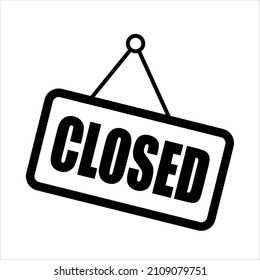 
Flat Closed Vector Icon illustration.